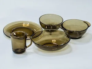 BASILICO Набор столовый 30пр. Дымчатое стекло 62076