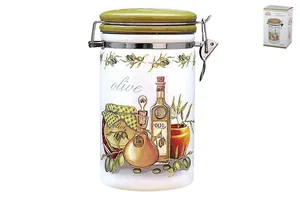 КОРАЛЛ Емкость для сыпучих продуктов 1000мл.Оливки HC8600A-G09