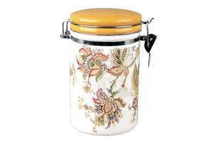 КОРАЛЛ Емкость для сыпучих продуктов 1000мл.Мароканский цветок HC8600A-F60