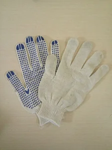 Перчатки х/б, ПВХ-покрытие Точка, 10 класс, стикер // Россия