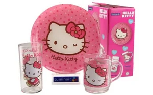 LUMINARC Набор посуды д/завтрака 3 пр. Hello Kitty sweet pinc  H 5483