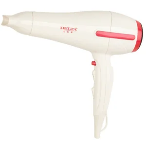 DELTA Фен 2400W LUX DL 0441 белый с розовым