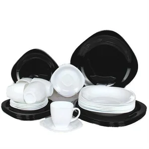 LUMINARC Набор столовый 30 пр. Carine Black&White  D 2382 /N 1500