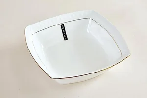 КОРАЛЛ Салатник 20см. Снежная королева квадрат CS011620-A