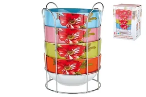 КОРАЛЛ Набор салатников 1/4пр. Красный цветок ST41/D1560