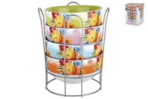 КОРАЛЛ Набор салатников 1/4пр. Букет ST41/D1680