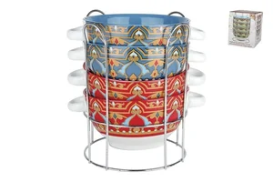 КОРАЛЛ Набор бульонниц Марокко 4пр. ST1298/D1608