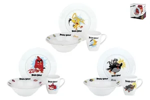 КОРАЛЛ Набор посуды д/завтрака 3 пр. Angry Birds  075952
