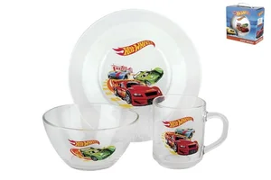 КОРАЛЛ Набор посуды д/завтрака 3 пр. Хот вилс 55029SETHV