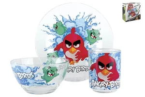 КОРАЛЛ Набор посуды д/завтрака 3 пр.ANGRY BIRDS 55029SETAB/1