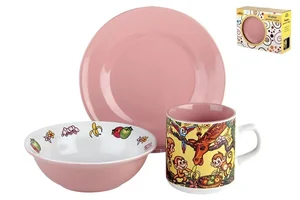 КОРАЛЛ Набор посуды д/завтрака 3 пр.Лесная сказка BS-1