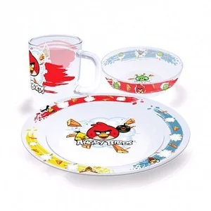 КОРАЛЛ Набор посуды д/завтрака 3 пр.Энгри Бердз - Классик 95590