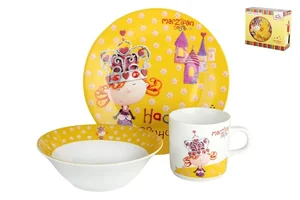 КОРАЛЛ Набор посуды д/завтрака 3 пр.Марципан принцесса B131-A06751