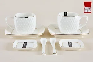 КОРАЛЛ Набор кофейный 8пр.Снежная королева СРТ0012-А