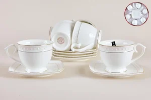 КОРАЛЛ Набор чайный 12пр. Снежная королева круг CS506710-A GIFT