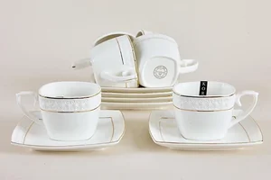 КОРАЛЛ Набор чайный 12пр.Снежная королева квадрат CS507009-A GIFT