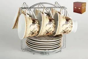 КОРАЛЛ Набор чайный 12пр.Павлин C643Y-12М