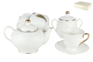 КОРАЛЛ Набор чайный 14пр. Золотой ледVZLC-14