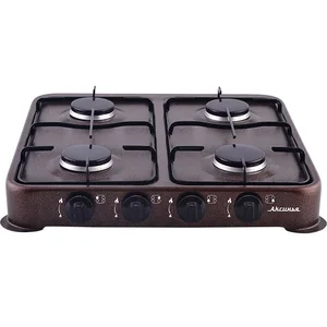 АКСИНЬЯ Плита газовая КС 104 коричневая