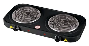 ДАЧНИЦА Электроплита 2 комфорки (черная)