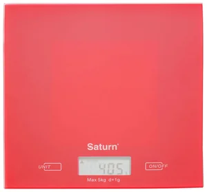 SATURN Весы кухонные ST KS 7810 red