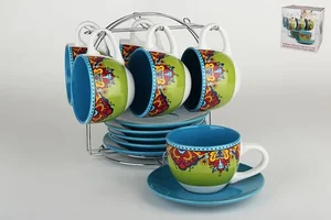 КОРАЛЛ Набор чайный 12 пр. Цветочный узор ST229/D1609