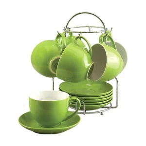 КОРАЛЛ Набор чайный 12пр.Зеленый лайм TS012-GR