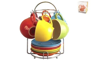 КОРАЛЛ Набор кофейный 12 пр. Радуга CS012-MIX