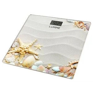 LUMME Весы напольные электронные LU 1328 морской пляж