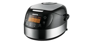 MARTA Мультиварка MT 1986 черный/сталь