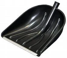 Лопата снеговая  Эверест 395х520мм с алюм. планкой