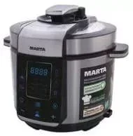 MARTA Мультиварка-скороварка MT 4312 черный/сталь