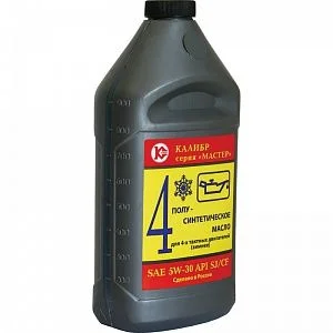 Калибр Масло моторное для 4-х тактных двигателей  Мастер (п/с, SAE 5W30 зимнее,1л)