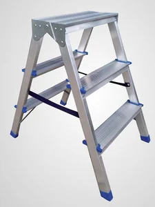 Stairs Стремянка алюминиевая двухсторонняя А205