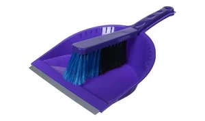 М-ПЛАСТИКА Щетка - сметка и совок с резинкой Стандарт М 5173 фиолетовый