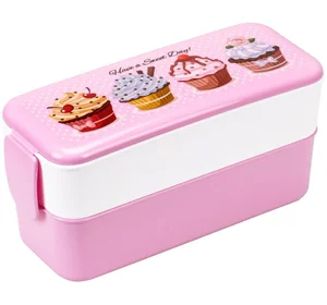 М-ПЛАСТИКА Контейнер детский 0,5л.+0,5л. Капкейки М 1233