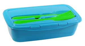 М-ПЛАСТИКА Контейнер для обеда 1л М 1235 бирюзовый