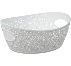 М-ПЛАСТИКА Корзинка 2,5 л. Кружево М 2378 белый