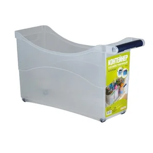 ПОЛИМЕРБЫТ Контейнер хозяйственный универсальный на колесах 10 л. 4382300 микс