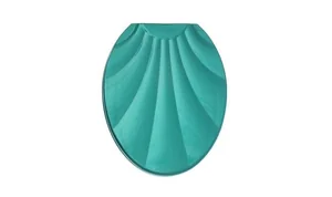 РОССПЛАСТ Сиденье для унитаза Ракушка РП 812 бирюзовый перламутр