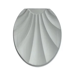 РОССПЛАСТ Сиденье для унитаза Ракушка РП 812 серебристый перламутр