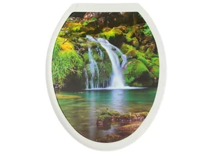 РОССПЛАСТ Сиденье для унитаза Водопад РП 813 В белый