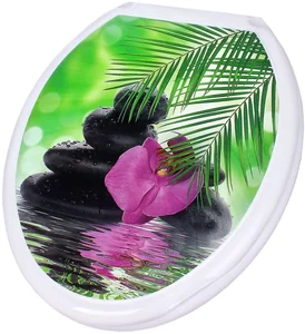 РОССПЛАСТ Сиденье для унитаза Орхидея РП 813 А белый