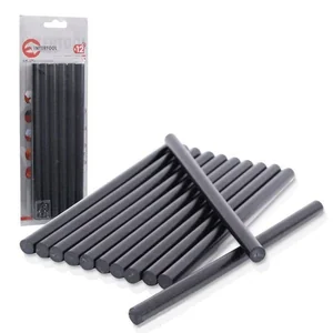 INTERTOOL Комплект черных клеевых стержней 11,2 мм x 200 мм, 12 шт. RT-1023