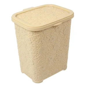 DD STYLE Контейнер для стирального порошка 6л. Ажурная 05315 бежевыйй