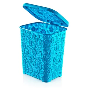 DD STYLE Контейнер для стирального порошка 6л. Ажурная 05315 голубой