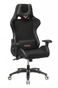 Бюрократ Кресло игровое VIKING 4 AERO BLACK EDITION черный искусст. кожа/ткань 1197917