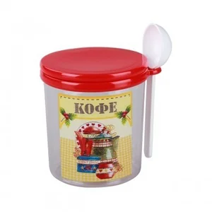 АЛЬТЕРНАТИВА Ёмкость для кофе 0,7 л. Ассорти М 1188