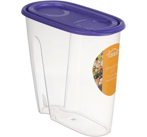 М-ПЛАСТИКА Ёмкость для сыпучих продуктов 1,5 л. М 1221 фиолетовый