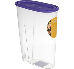 М-ПЛАСТИКА Ёмкость для сыпучих продуктов 2,1 л. М 1222 фиолетовый
